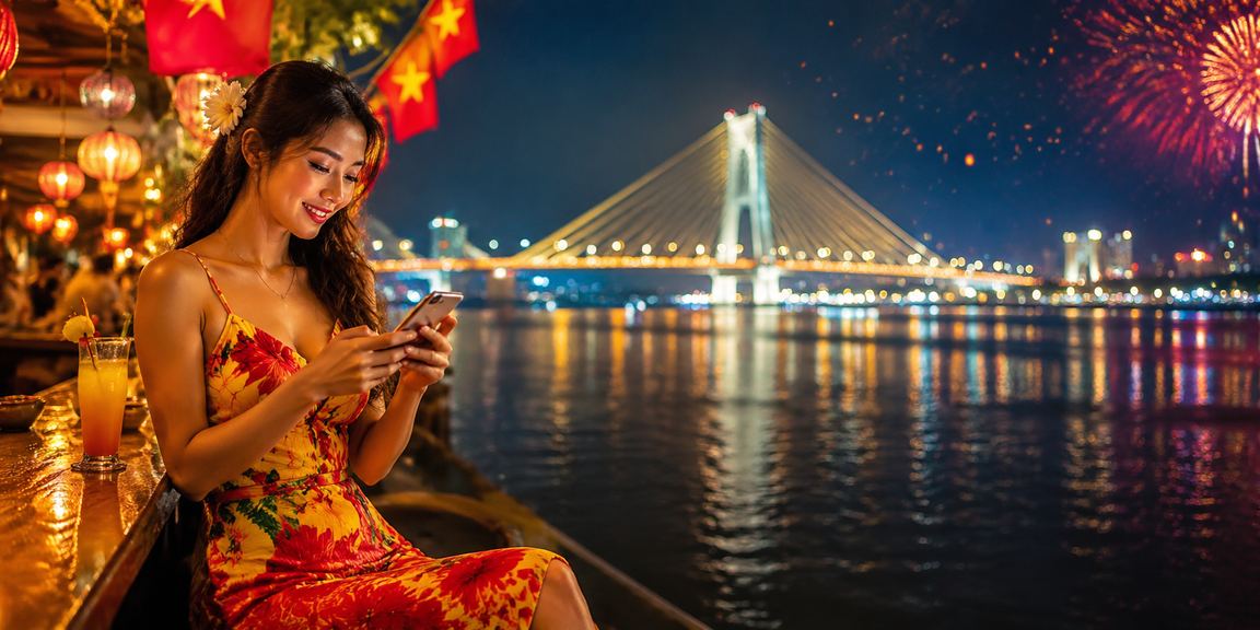Khách thưởng thức casino di động và săn jackpot tại chợ đêm Cần Thơ
